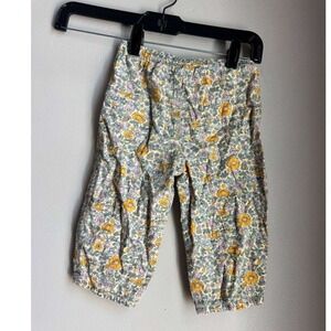 Monoprix France Floral Bloomer Baby Pants 18M Cottagecore Euro Summer Scandi